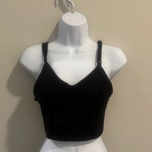 Nike Black Dri-Fit Padded Strappy Top L